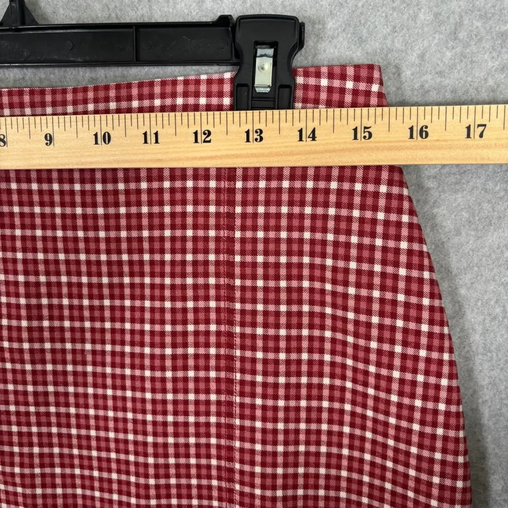 Y2K Hollister Skirt Large Mini Plaid School Academia Cute Girly Cherry‎ Cottage